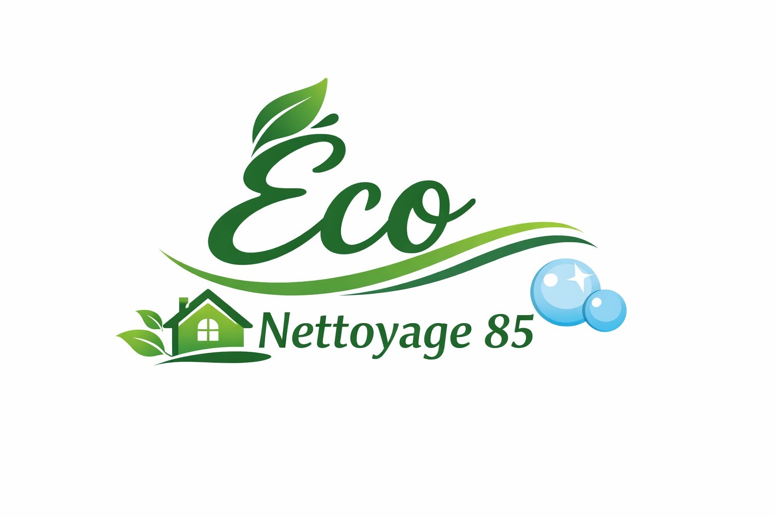 Eco Nettoyage 85 - Logo et identité